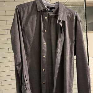 Gray Tommy Hilfiger button down. Size is large
